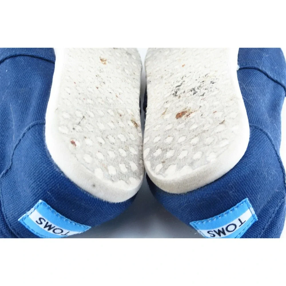 Toms Women Sz 6 M Blue Flat‎ Fabric Shoes
